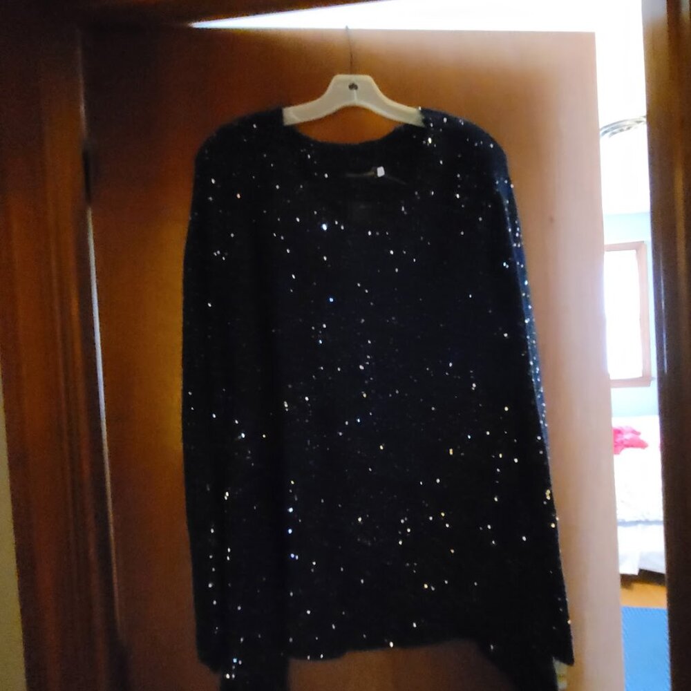 Navy Blue Sparkle Sweater